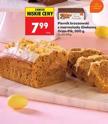 Piernik brzozowski z marmoladą śliwkową promocja w Biedronka