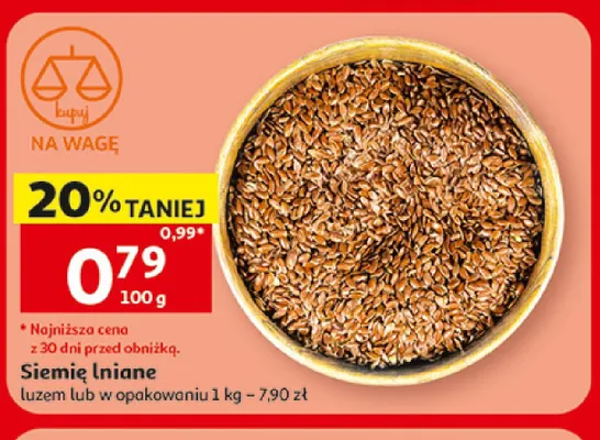 Siemię lniane promocja w Auchan