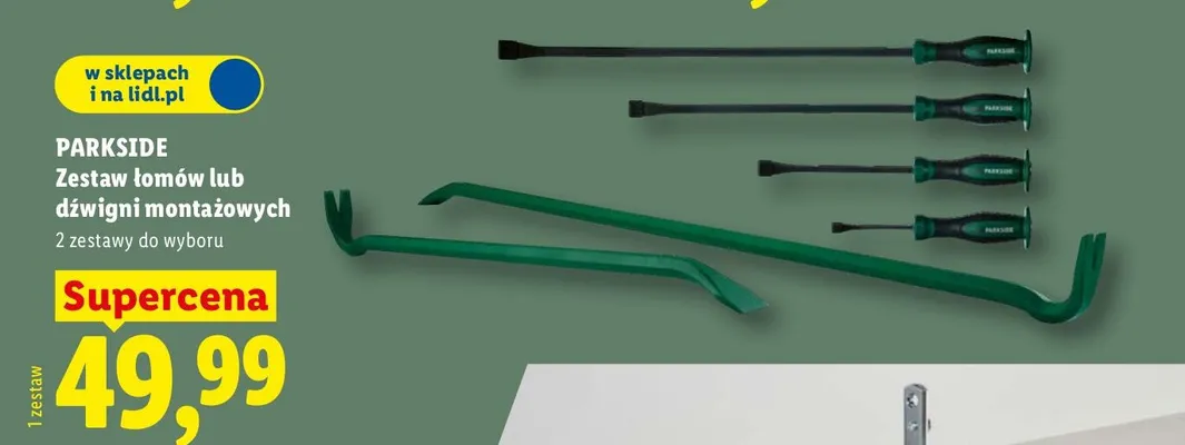 Zestaw łomów lub dźwigni montażowych promocja w Lidl
