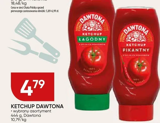 Ketchup łagodny Dawtona promocja w Chata Polska