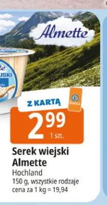 Serek wiejski Almette Hochland promocja w Leclerc