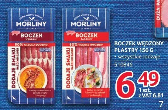 Boczek parzony plastry promocja w Selgros