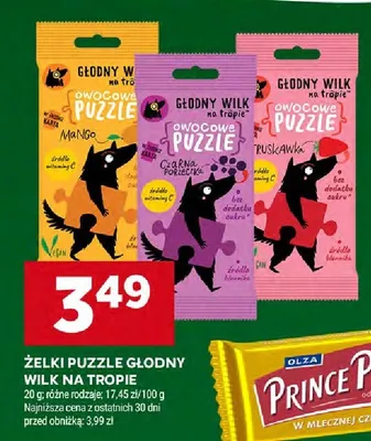 Żelki Puzzle Głodny Wilk na tropie promocja w Stokrotka