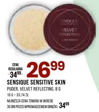 Puder Velvet Reflecting Sensique Sensitive Skin promocja w Drogerie Natura