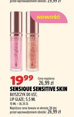 Błyszczyk do ust Sensique Sensitive Skin Lip Glaze promocja w Drogerie Natura