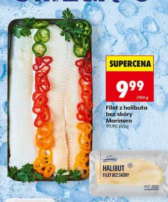 Filet z halibuta bez skóry Marinero promocja w Biedronka