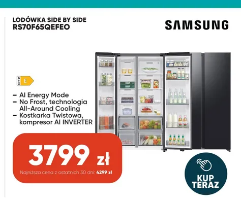 Lodówka side by side Samsung promocja w Max Elektro