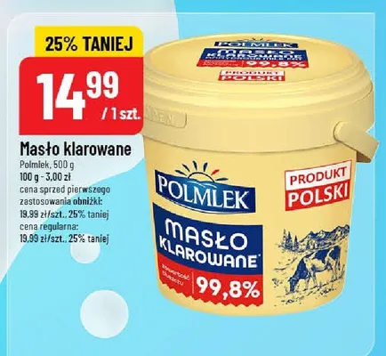 Masło klarowane promocja w POLOmarket