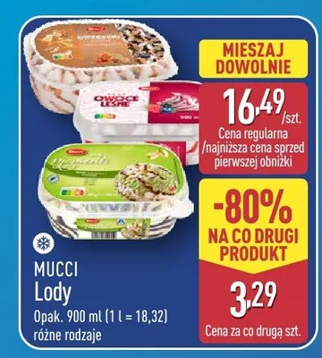 Lody Mucci promocja w Aldi
