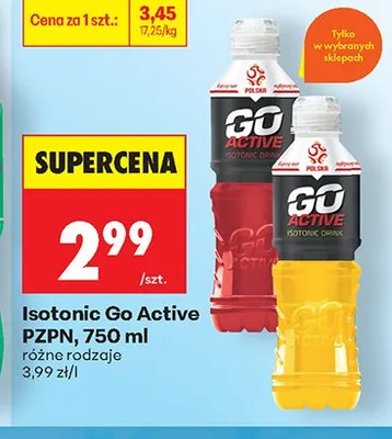 Isotonic Go Active PZPN promocja w Biedronka