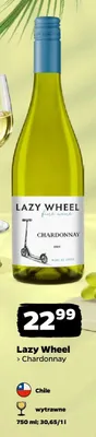 Wino białe wytrawne Lazy Wheel Chardonnay promocja w Netto
