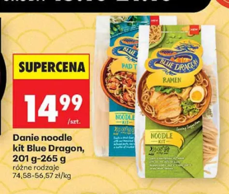 Danie noodle kit Ramen Blue Dragon promocja w Biedronka