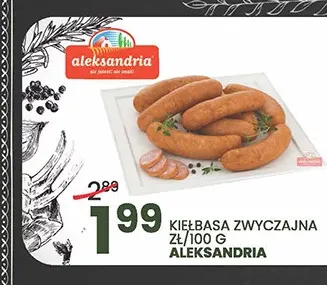 Kiełbasa Zwyczajna Aleksandria promocja w Wafelek