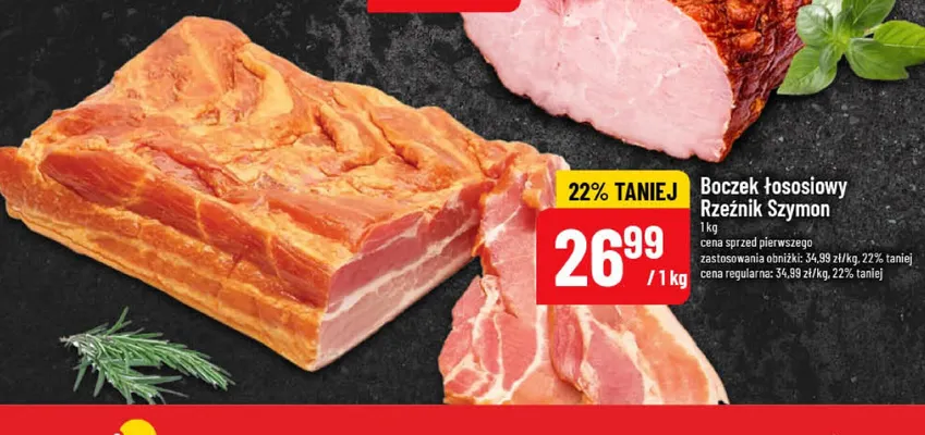 Boczek łososiowy Rzeźnik Szymon promocja w POLOmarket