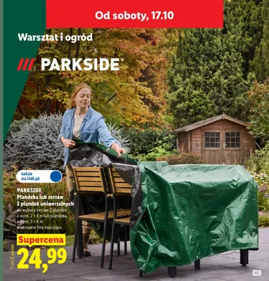 Zestaw 2 plandek uniwersalnych 2-pak 2x3 m Parkside promocja w Lidl