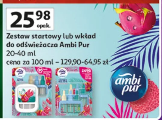 Zestaw startowy lub wkład do odświeżacza promocja w Auchan