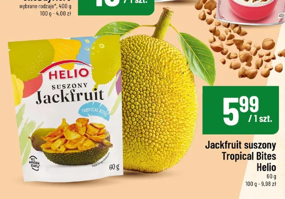 Jackfruit suszony Tropical Bites Helio promocja w POLOmarket