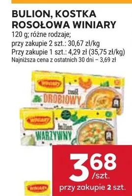 Bulion rosołowy, kostka rosołowa różne rodzaje promocja w Stokrotka