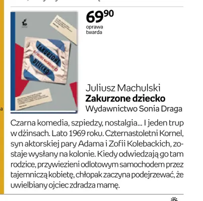 Książka Zakurzone dziecko Juliusz Machulski promocja w Empik