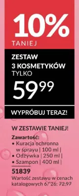 Zestaw 3 kosmetyków Avon Advance Techniques Ochrona koloru promocja w AVON