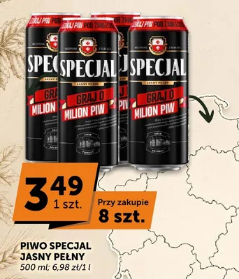 Piwo Specjal Jasny Pełny promocja w Groszek