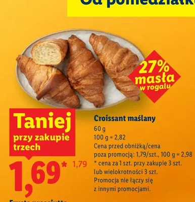 Croissant maślany promocja w Lidl