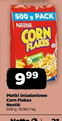 Płatki śniadaniowe Corn Flakes Nestlé promocja w Netto