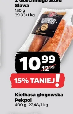 Kiełbasa głogowska Pekpol promocja w Netto