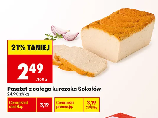 Pasztet z całego kurczaka Sokołów promocja w Biedronka