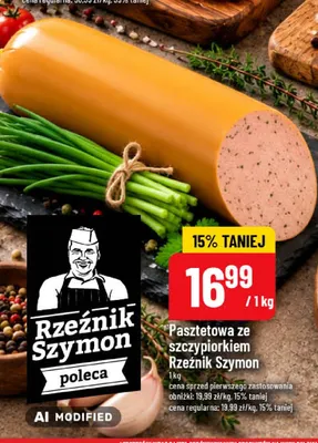 Pasztetowa ze szczypiorkiem Rzeźnik Szymon promocja w POLOmarket