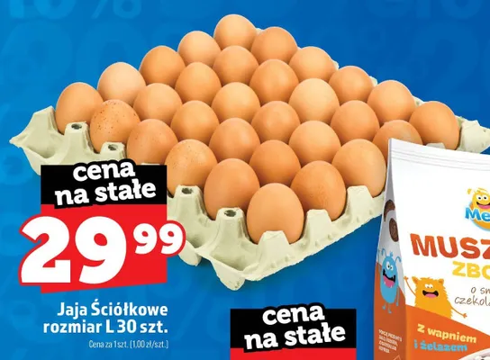 Jaja ściółkowe rozmiar L 30-pak promocja w TOPAZ