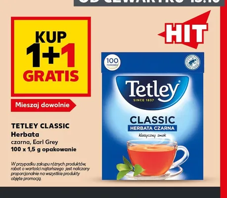 Herbata czarna Tetley Classic promocja w Kaufland