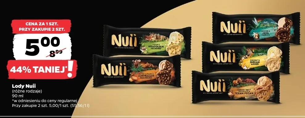 Lody Nuii Salted Caramel & Australian Macadamia promocja w Netto