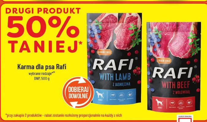 Karma dla psa wybrane rodzaje z wołowiną promocja w POLOmarket