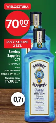Gin Bombay Sapphire promocja w Żabka