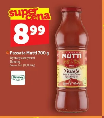 Passata pomidorowa Mutti promocja w TOPAZ