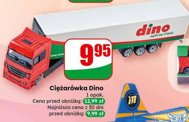 Ciężarówka Dino promocja w Dino