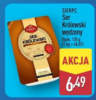 Ser Królewski wędzony promocja w Aldi