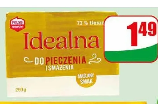 Margaryna Idealna maślany smak 73% promocja w Dino