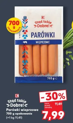 Parówki wieprzowe Stąd takie Dobre! promocja w Kaufland