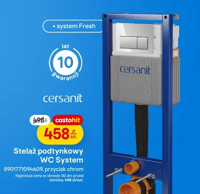 Stelaż podtynkowy WC System promocja w Castorama