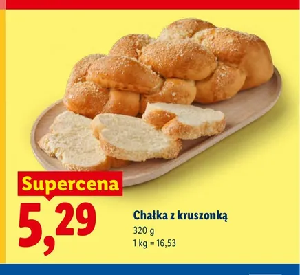 Chałka z kruszonką promocja w Lidl