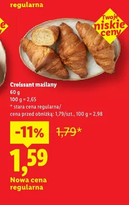 Croissant maślany promocja w Lidl