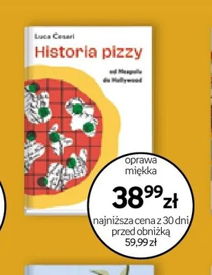 Książka Historia pizzy Luca Cesari promocja w Empik