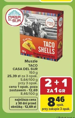 Muszle Taco Casa Del Sur promocja w Carrefour