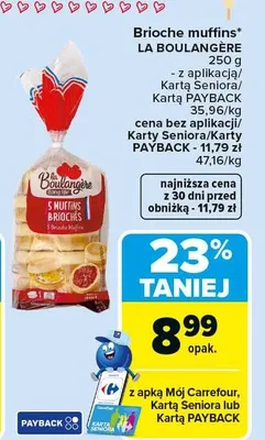 Słodkie bułeczki brioszki 250 g promocja w Carrefour Market