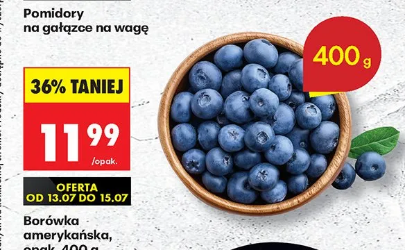 Borówka amerykańska promocja w Biedronka