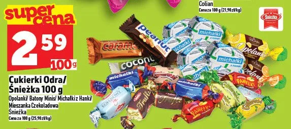 Cukierki Odra/Paczka promocja w TOPAZ