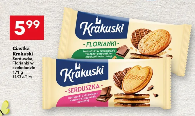 Ciastka Serduszka promocja w LEWIATAN