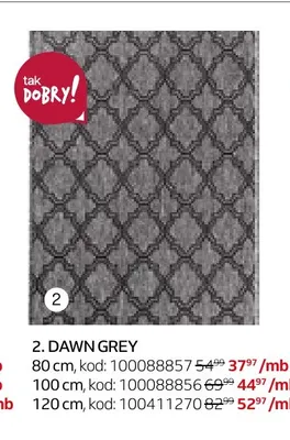 Chodnik Dawn Grey 100 cm promocja w Komfort